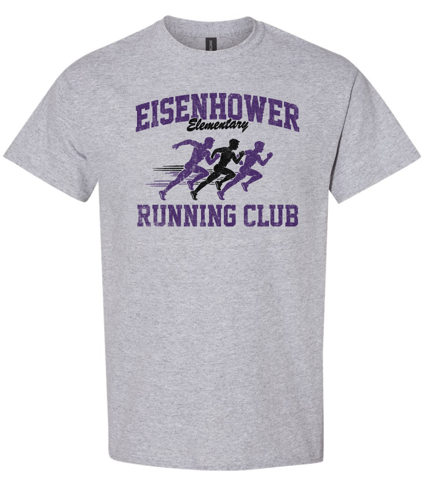 Eisenhower "Running Club" Design Gildan S/S T-shirt