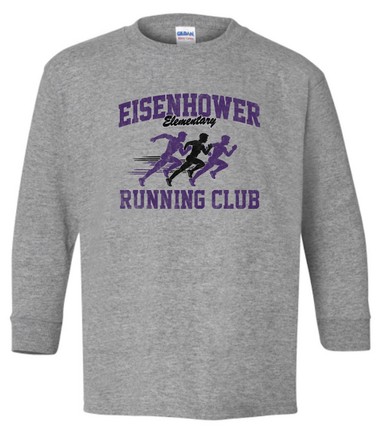 Eisenhower "Running Club" Design Gildan L/S T-shirt