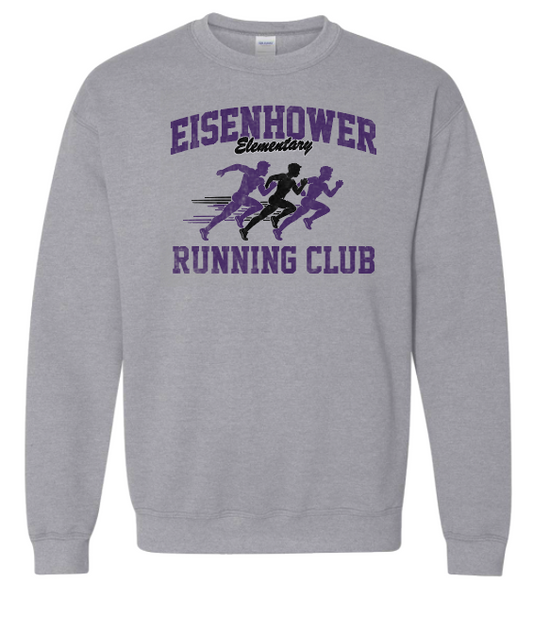 Eisenhower "Running Club" Design Gildan Crewneck Sweatshirt