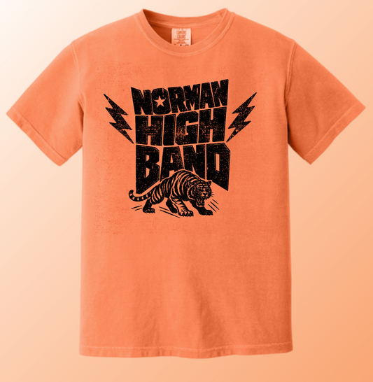 NHS Band "Punk Tiger" Design Comfort Colors S/S T-shirt