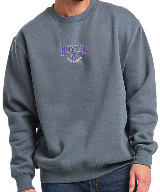 CCS Volleyball "Royals" Design Premium Crewneck Sweatshirt (space grey)