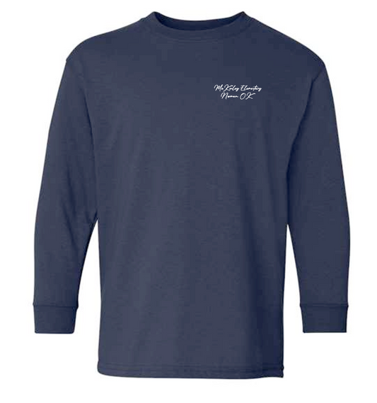 McKinley "Building" Design Gildan L/S T-shirt (navy)