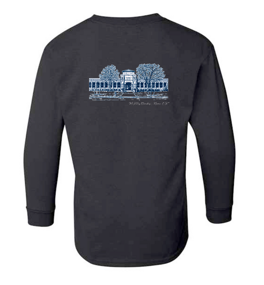 McKinley "Building" Design Gildan L/S T-shirt (black)