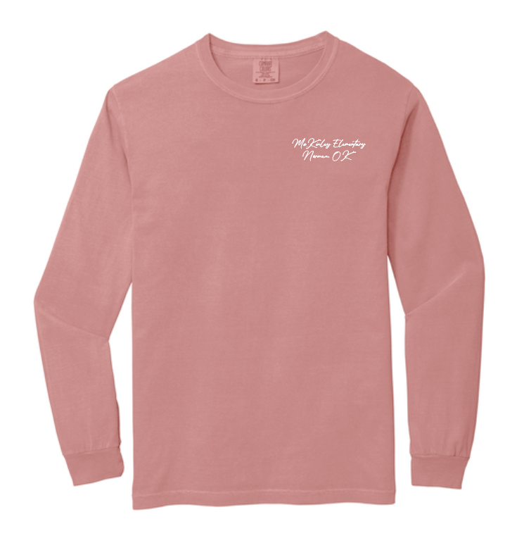 McKinley "Building" Design Comfort Colors L/S T-shirt (crimson)