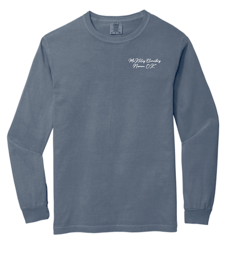 McKinley "Building" Design Comfort Colors L/S T-shirt (blue jean)