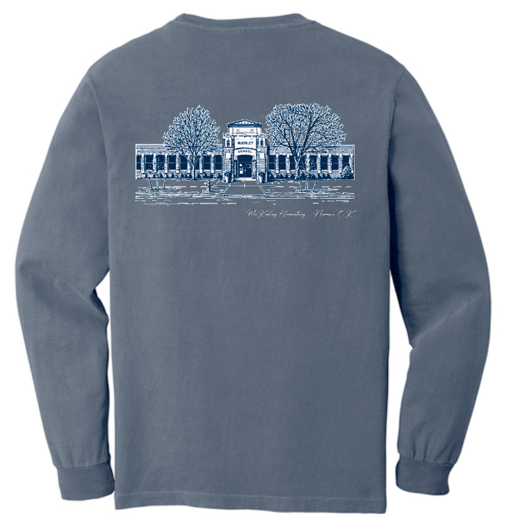 McKinley "Building" Design Comfort Colors L/S T-shirt (blue jean)