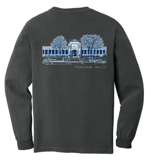 McKinley "Building" Design Comfort Colors L/S T-shirt (black)
