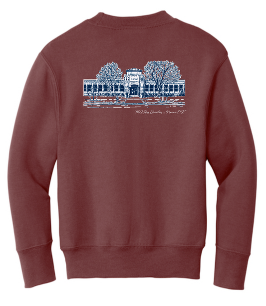 McKinley "Building" Design Port & Co Hooded Sweatshirt (maroon)