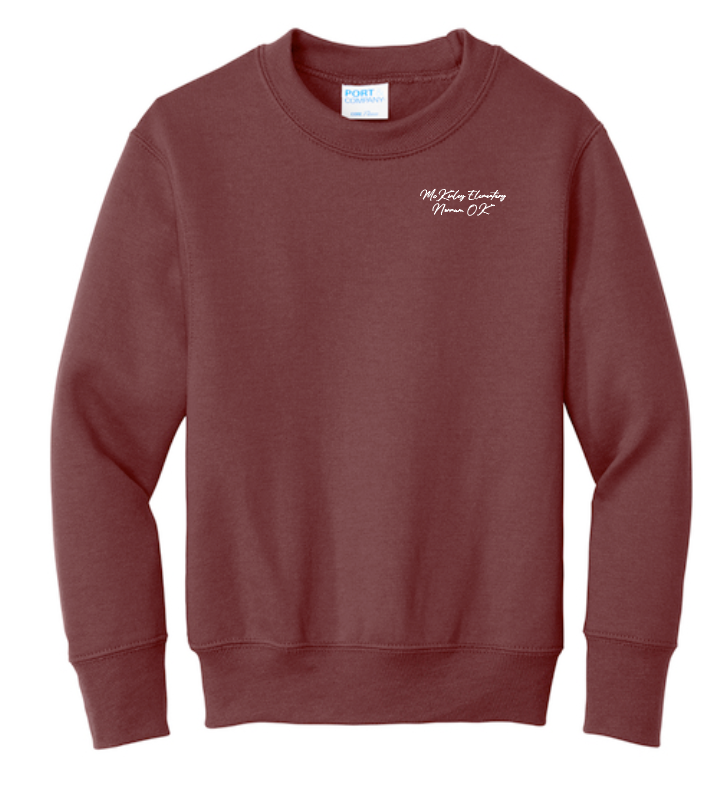McKinley "Building" Design Port & Co Hooded Sweatshirt (maroon)