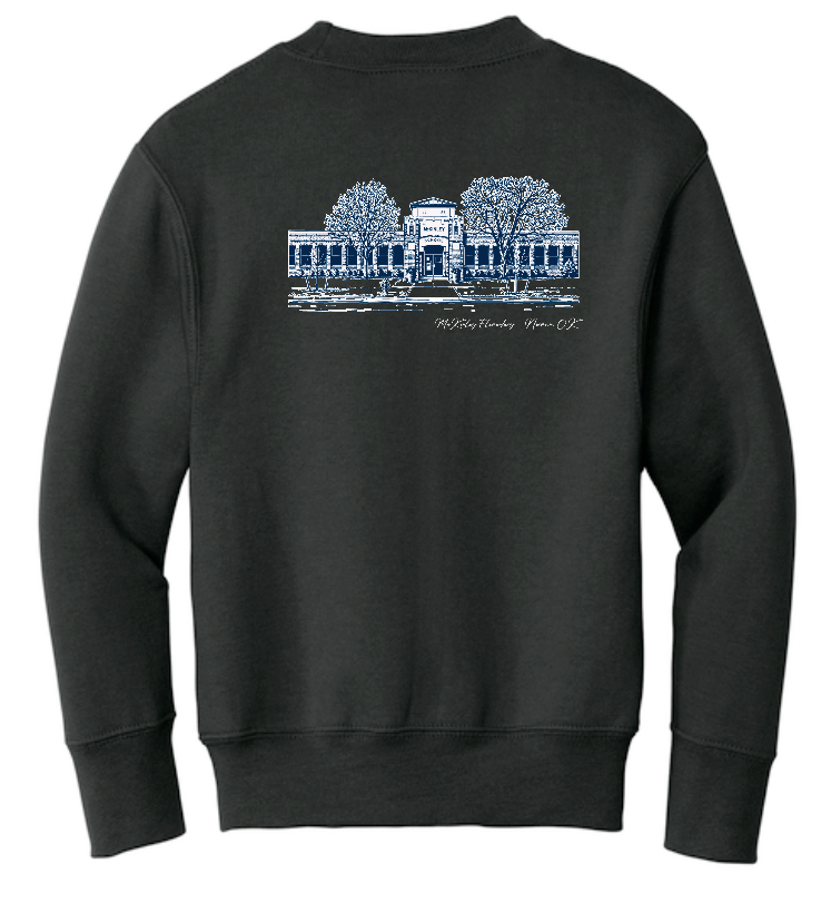 McKinley "Building" Design Port & Co Crewneck Sweatshirt (black)