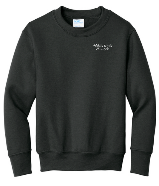 McKinley "Building" Design Port & Co Crewneck Sweatshirt (black)