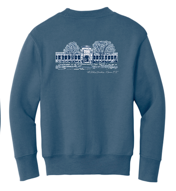 McKinley "Building" Design Port & Co Crewneck Sweatshirt (blue)