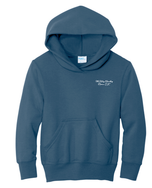 McKinley "Building" Design Port & Co Hooded Sweatshirt (blue)