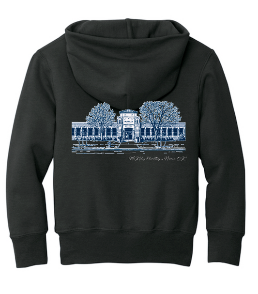 McKinley "Building" Design Port & Co Hooded Sweatshirt (black)