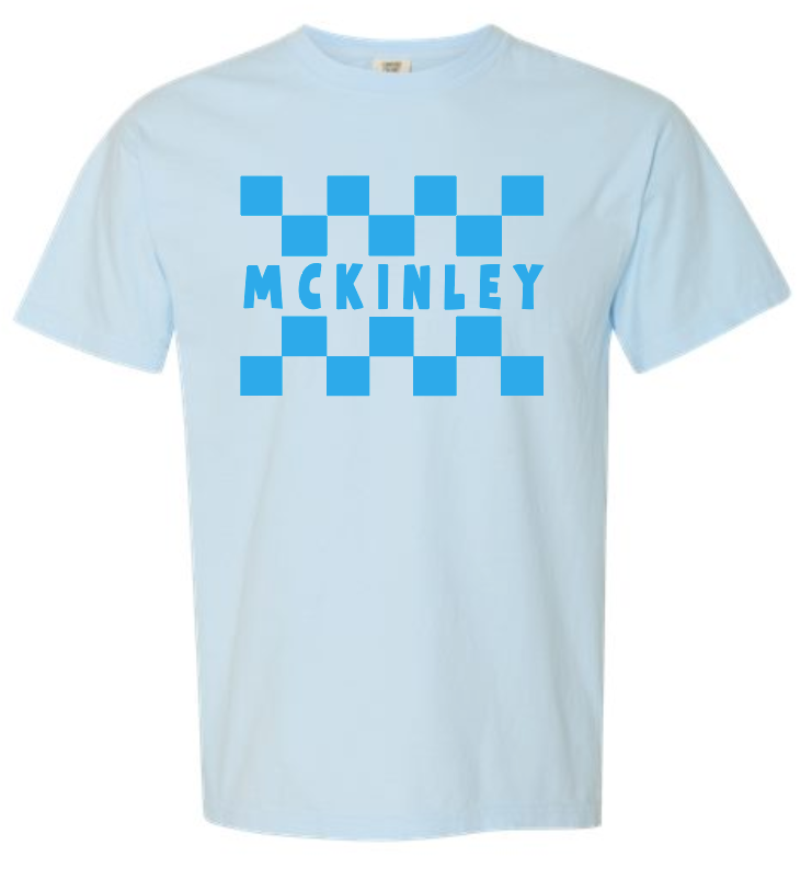 McKinley "Checks" Design Comfort Colors S/S T-shirt (chambray)