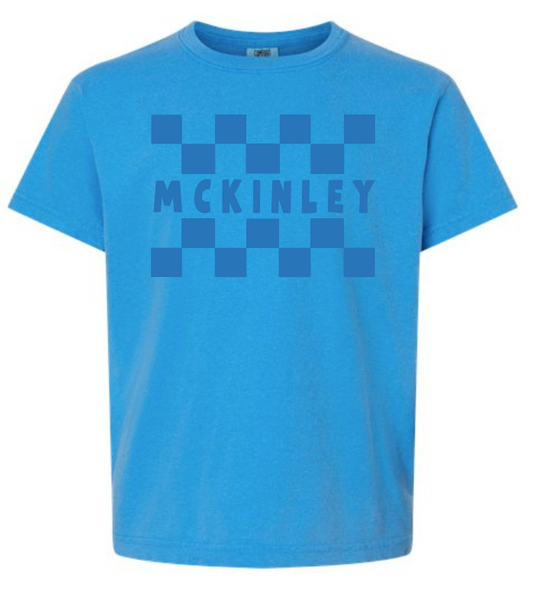 McKinley "Checks" Design Comfort Colors S/S T-shirt (blue)