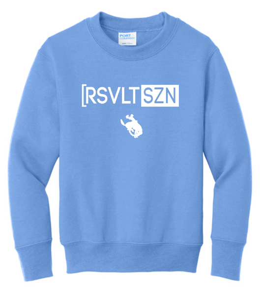 Roosevelt "SZN" Port & Co Crewneck Sweatshirt (carolina blue)