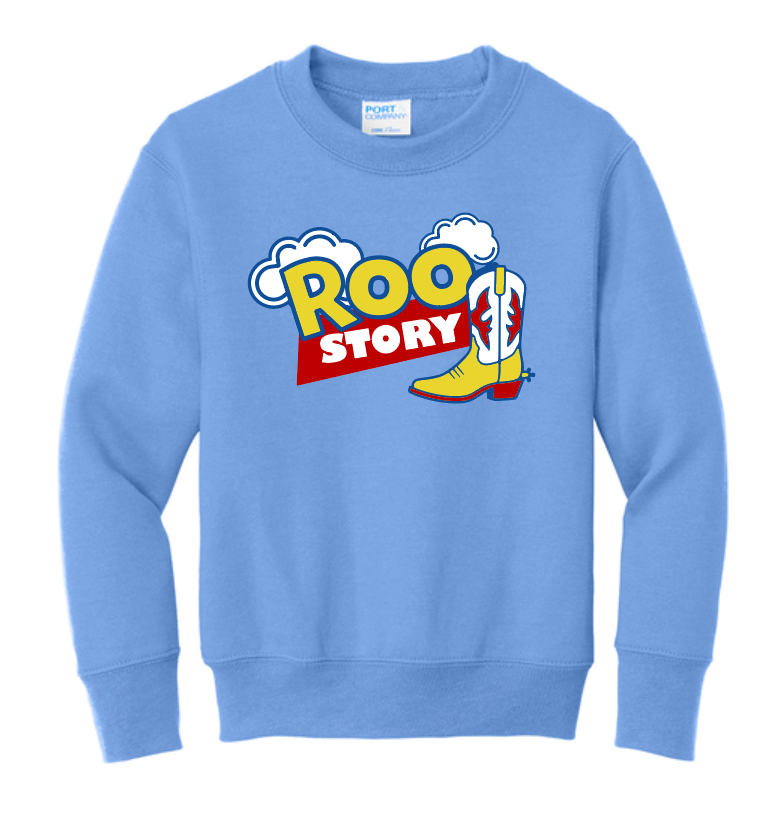Roosevelt "Roo Story" Port & Co Crewneck Sweatshirt