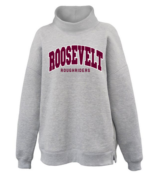 Roosevelt "Arch" Design Mock Neck Sweatshirt (women's)