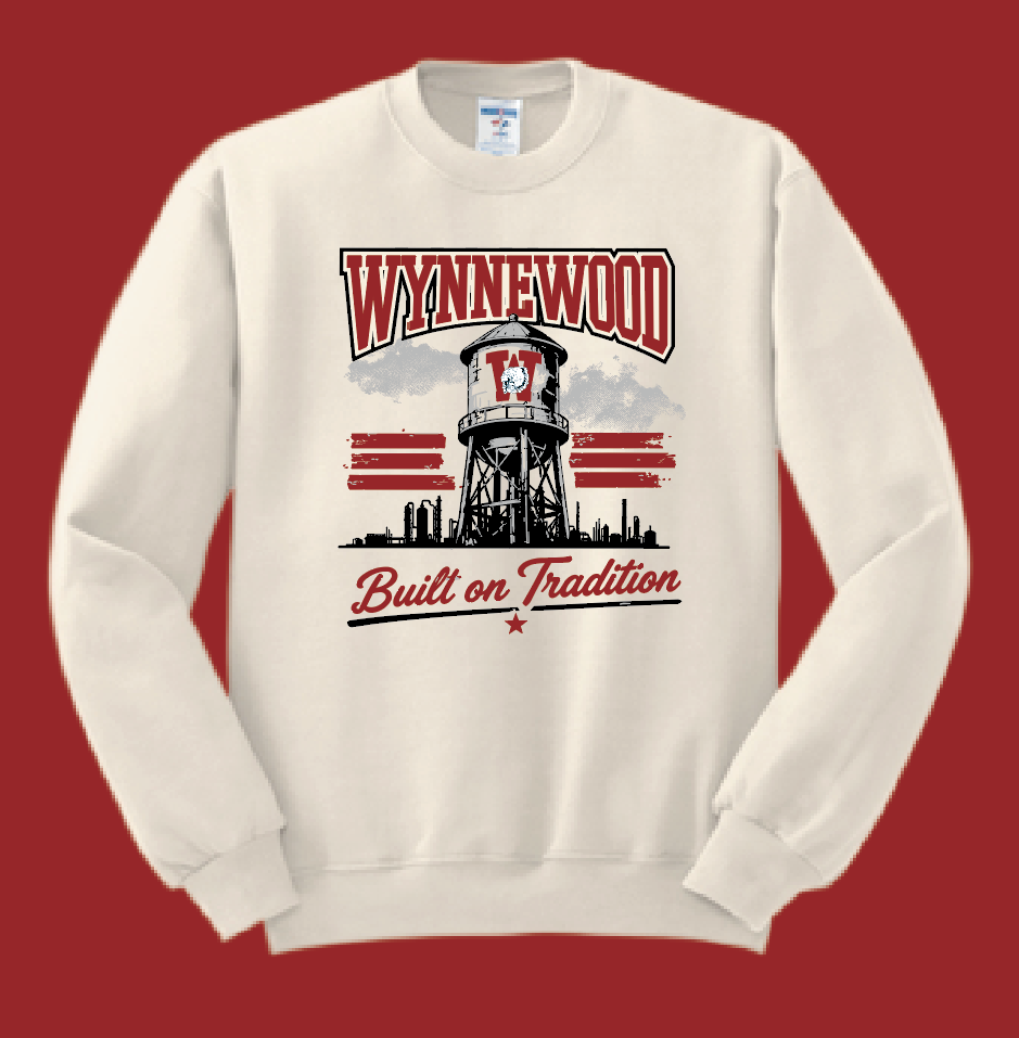 Wynnewood Band "Water Tower" Design Jerzees Crewneck Sweatshirt