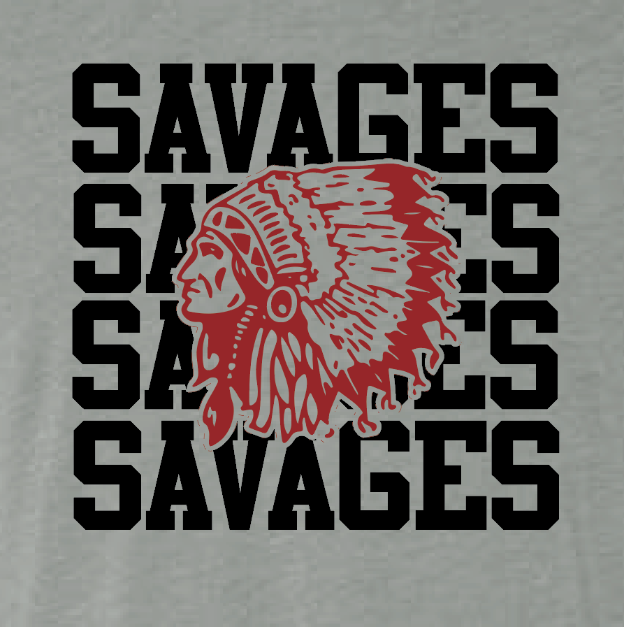 Wynnewood Band "Repeat Savages" Design Softstyle S/S T-shirt