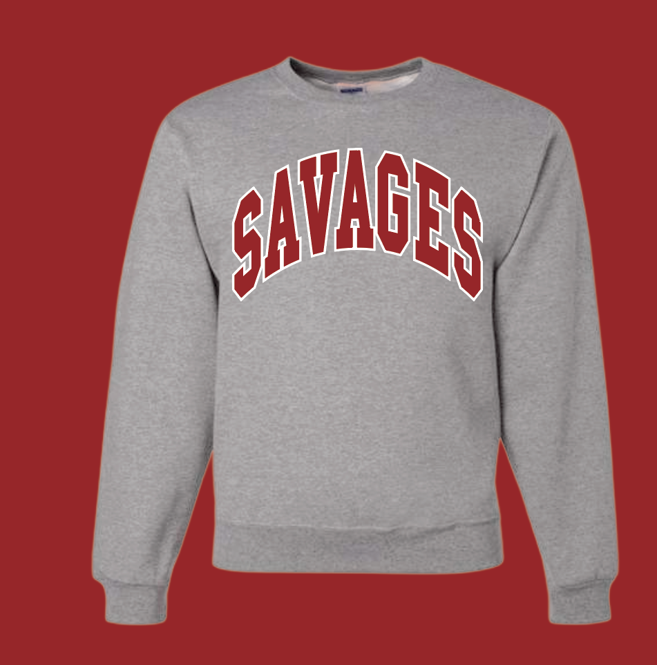 Wynnewood Band "Savages" Design Gildan Crewneck Sweatshirt