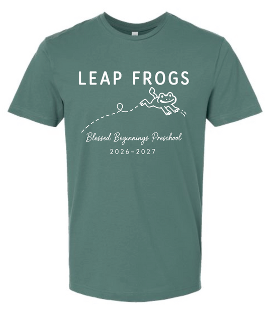 St. Andrews~Blessed Beginnings "Leap Frog" Design S/S T-shirt (toddler; youth; adult)