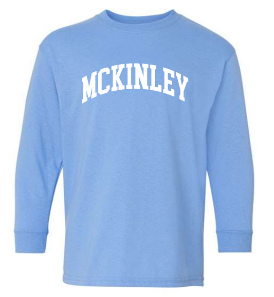 McKinley "Classic" Design Gildan L/S T-shirt (youth)(carolina blue)