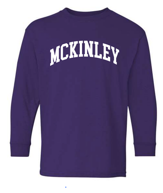 McKinley "Classic" Design Gildan L/S T-shirt (youth)(purple)