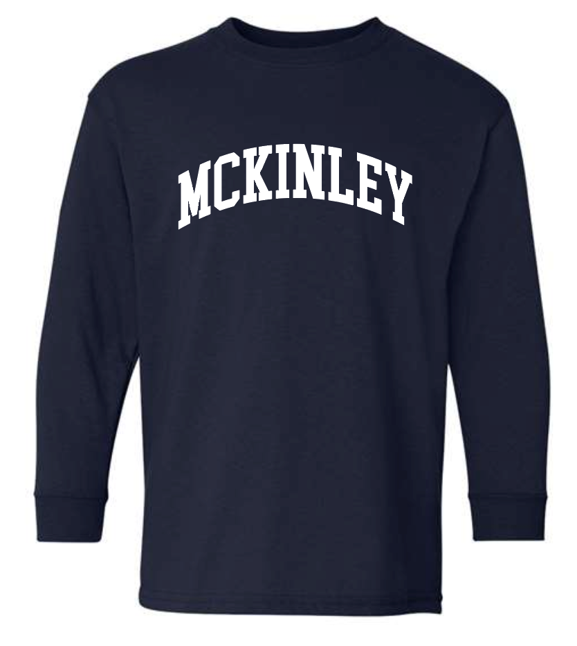 McKinley "Classic" Design Gildan L/S T-shirt (youth)(black)