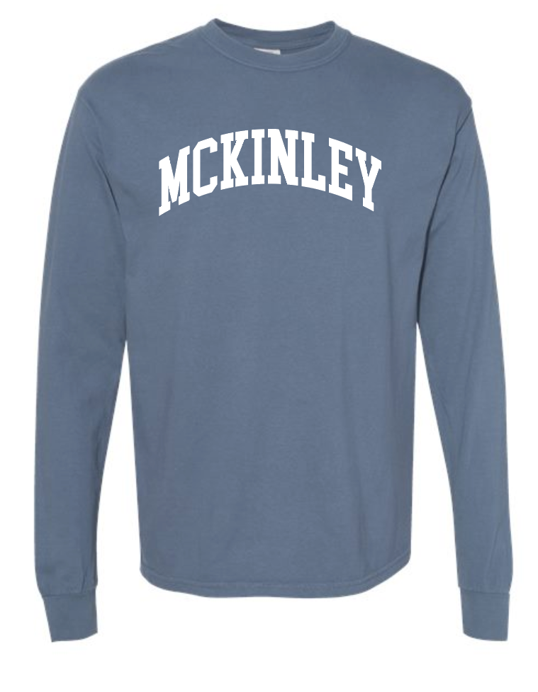 McKinley "Classic" Design Comfort Colors L/S T-shirt (washed denim)