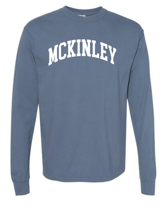 McKinley "Classic" Design Comfort Colors L/S T-shirt (washed denim)