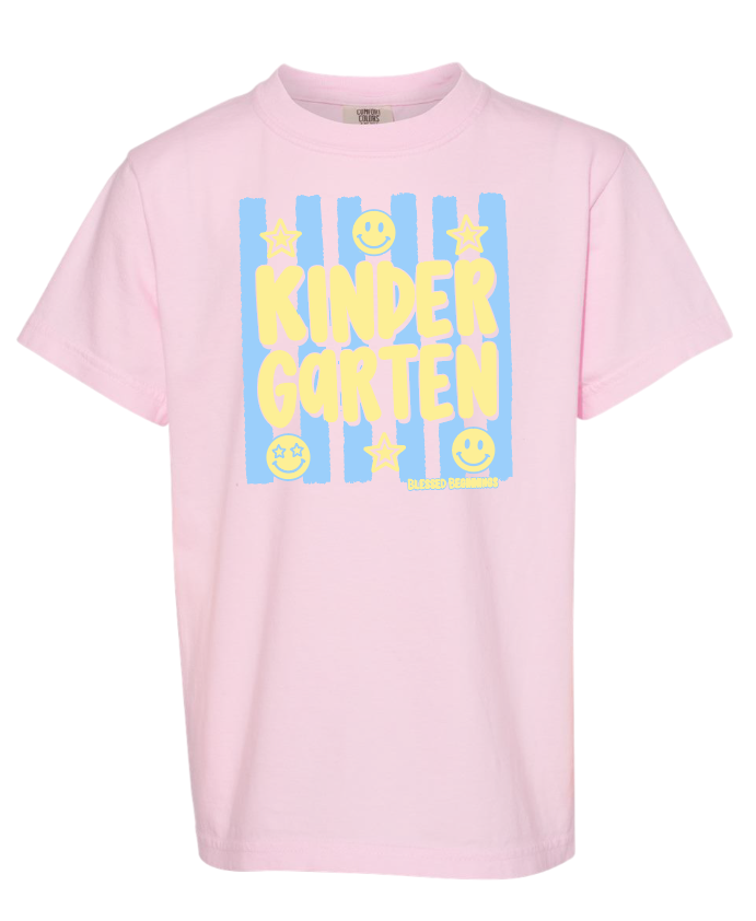 St. Andrews~Blessed Beginnings "Kindergarten" Design S/S T-shirt (youth; adult) (blossom))