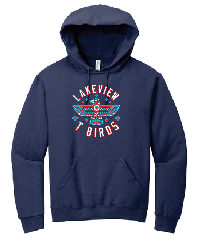 Lakeview "T-Birds" Design Hooded Sweatshirt