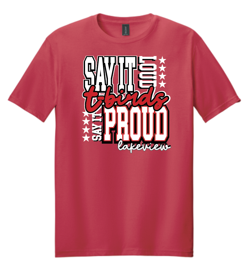 Lakeview "Say It Loud" Design S/S T-shirt