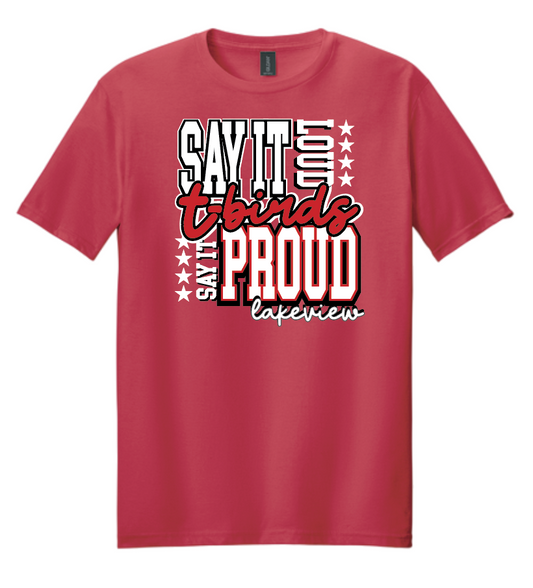 Lakeview "Say It Loud" Design S/S T-shirt