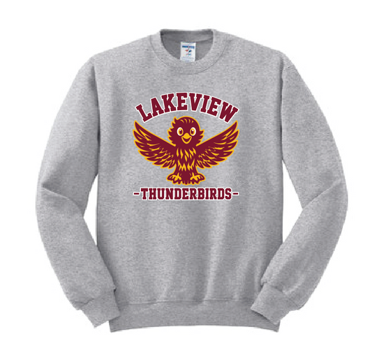 Lakeview "Cute Bird" Design Crewneck Sweatshirt