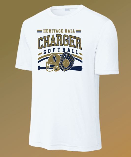 Heritage Hall Softball "Design #3~with Roster" S/S Dri-fit T-shirt