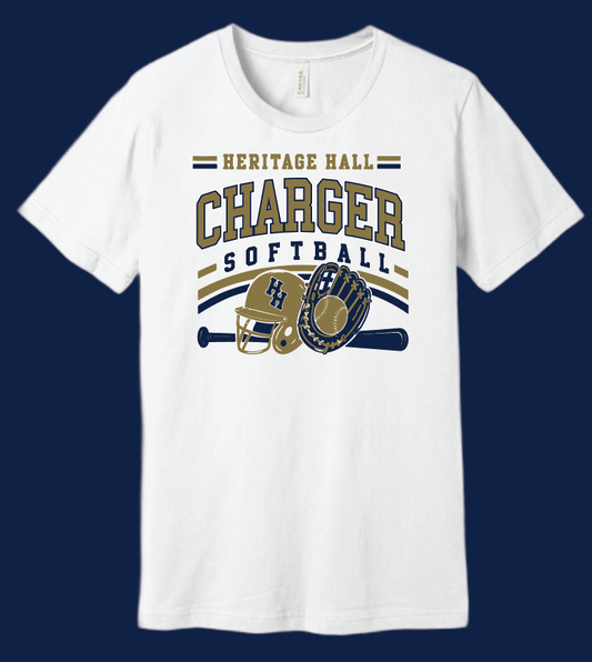 Heritage Hall Softball "Design #3~with Roster" S/S BellaCanvas T-shirt
