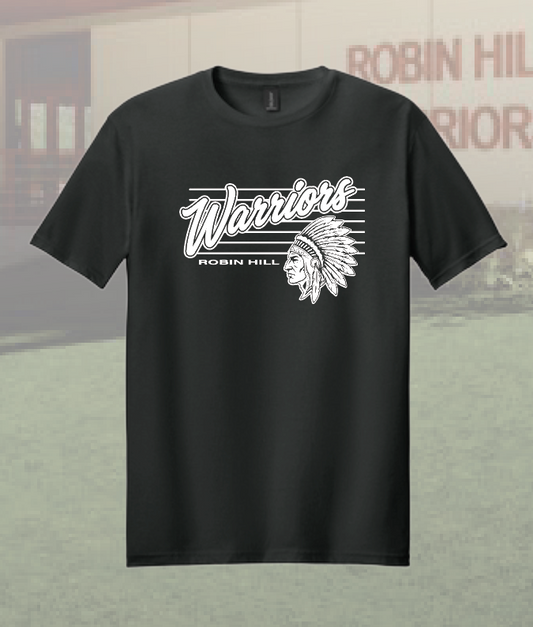 Robin Hill "Warriors" Design Softstyle S/S T-shirt (black)