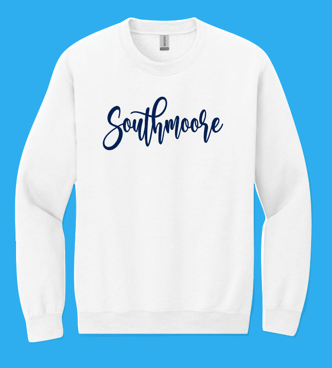 Southmoore Band "Script" Design Jerzees Crewneck Sweatshirt