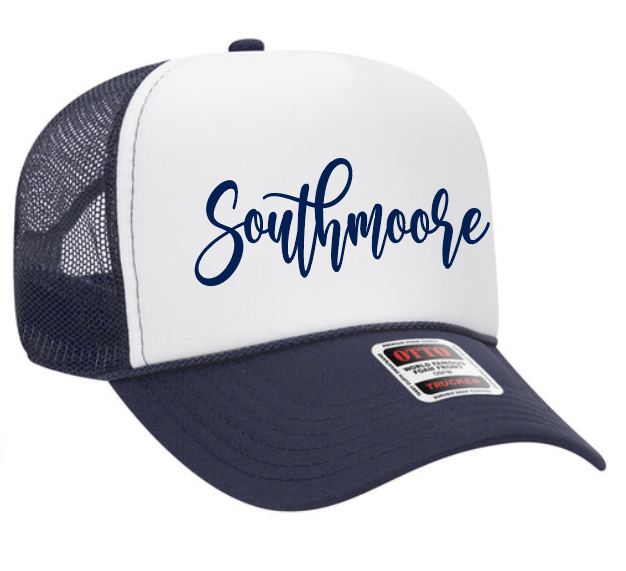 Southmoore Band "Script" Foam Trucker Cap (navy)