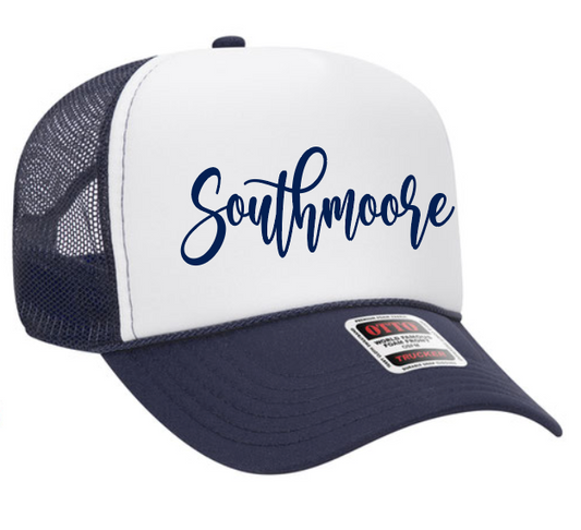 Southmoore Band "Script" Foam Trucker Cap (navy)