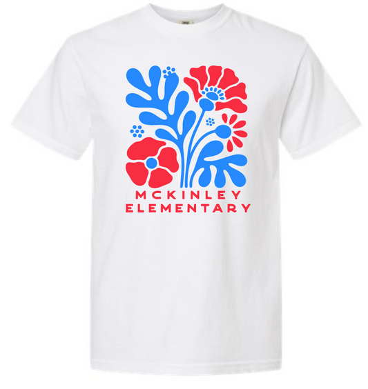 McKinley "Flower Power" Design Comfort Colors S/S T-shirt (white)