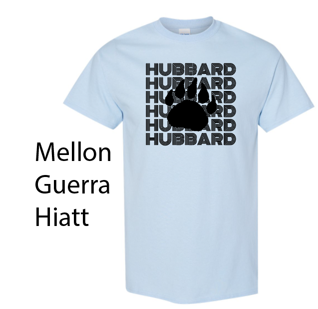 Hubbard "Mellon, Guerra, Hiatt" S/S T-shirt (lt blue)