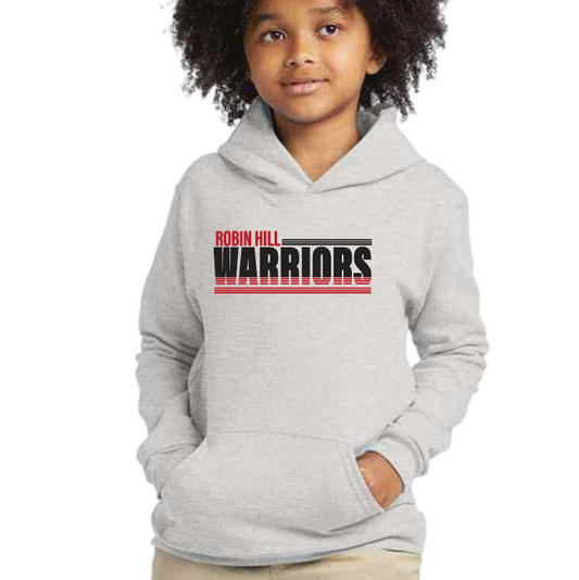 Robin Hill "Stripes" Design Gildan Hooded Sweatshirt (youth/adult)