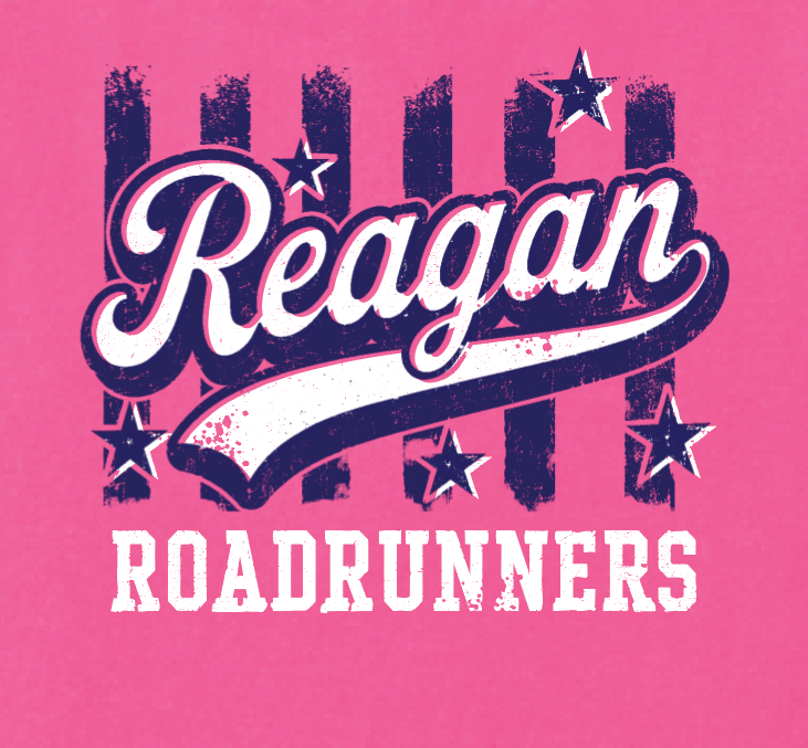 Reagan "Stripes" Design Comfort Colors S/S T-shirt (pink)