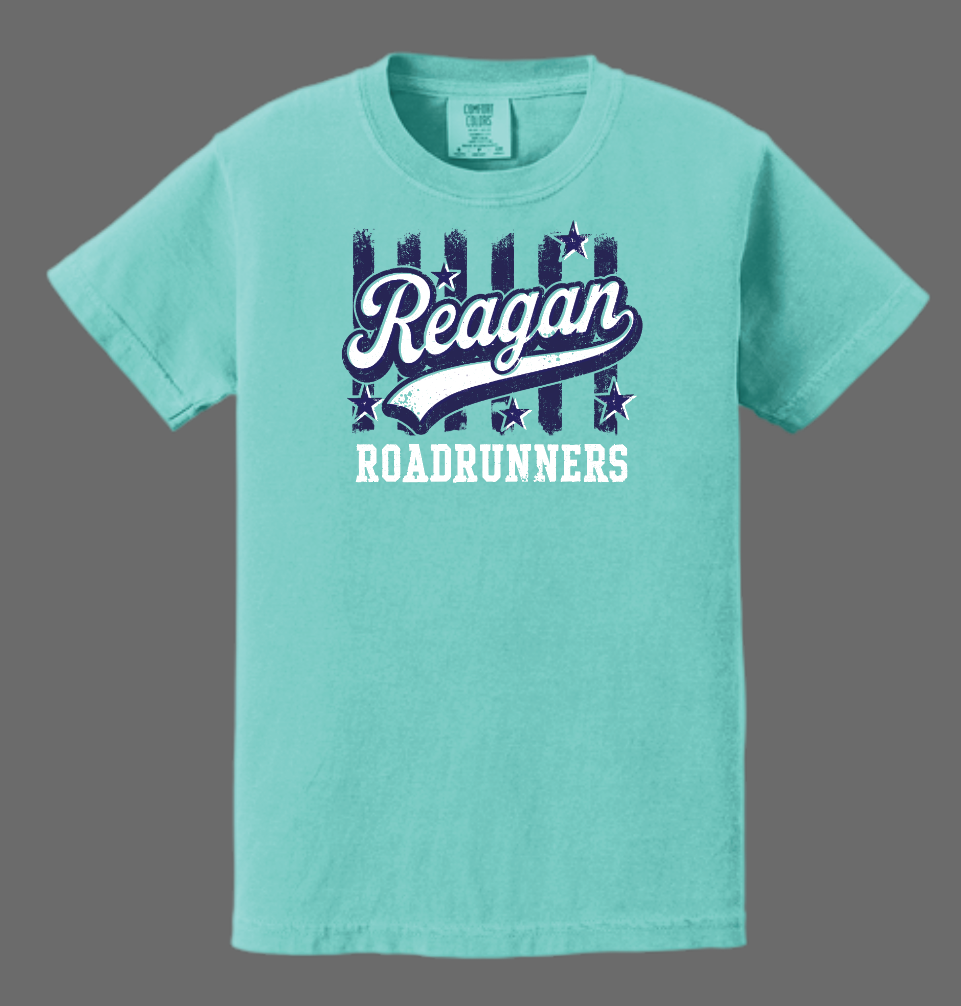 Reagan "Stripes" Design Comfort Colors S/S T-shirt (mint)