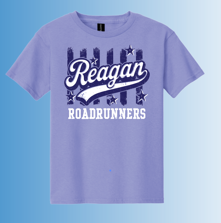 Reagan "Stripes" Design Gildan S/S T-shirt (violet)