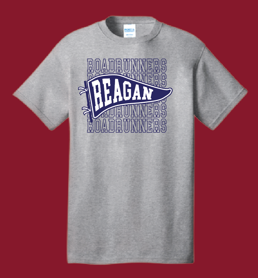 Reagan "Pennant" Design Gildan S/S T-shirt (heather)